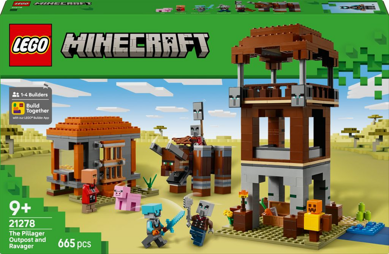 Product Image for LEGO Minecraft Plundrarvakttorn och vildtjur 21278