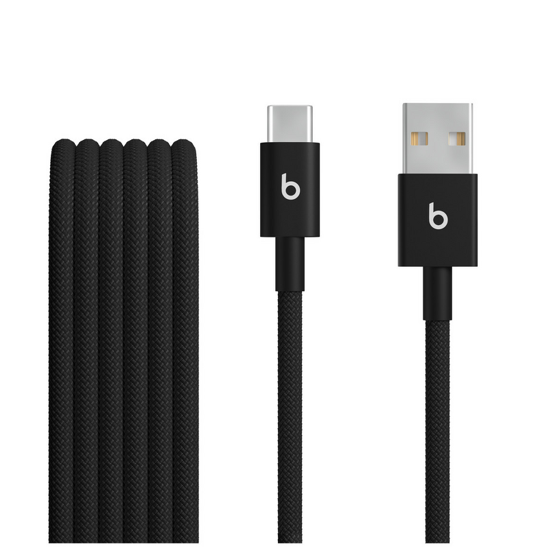 Product Image for Beats Vävd USB-A till USB-C kabel (1.5 m) - Sprintsvart (2-Pack)