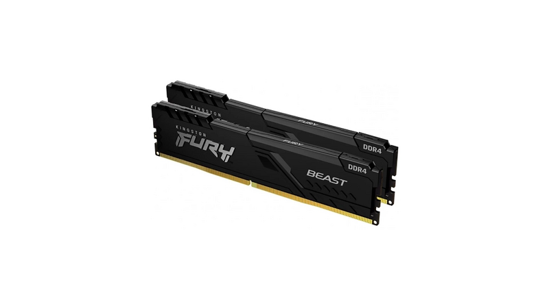 Product Image for Kingston Fury Black 16GB (2x8GB) / 3200 Mhz / DDR4 / CL16 / KF432C16BBK2/16