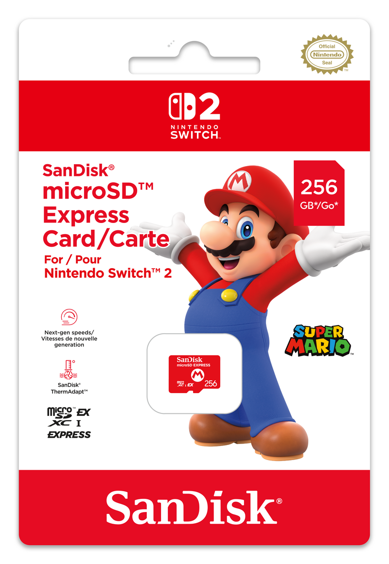 Product Image for SanDisk Nintendo Switch 2 microSD Express  - 256GB