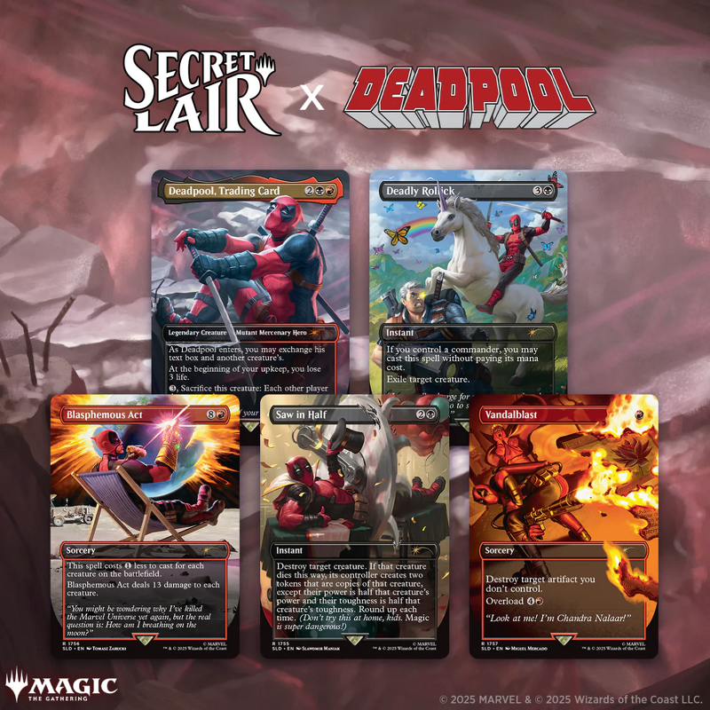 Product Image for Magic the Gathering: Secret Lair x Marvel’s Deadpool