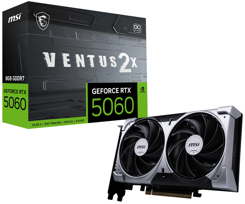 Product Image for MSI GeForce RTX 5060 8G VENTUS 2X OC