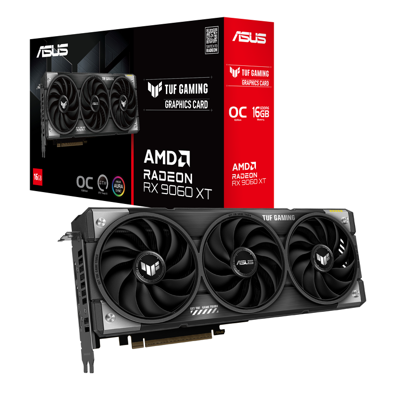 Product Image for ASUS TUF Gaming Radeon RX 9060 XT OC Edition 16GB