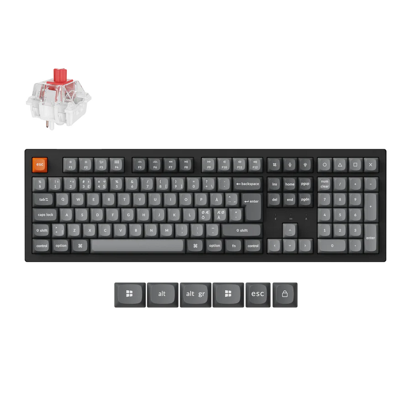 Product Image for Keychron K10 MAX Wireless Tri-Mode Hot Swap QMK/VIA Keychron Super Red