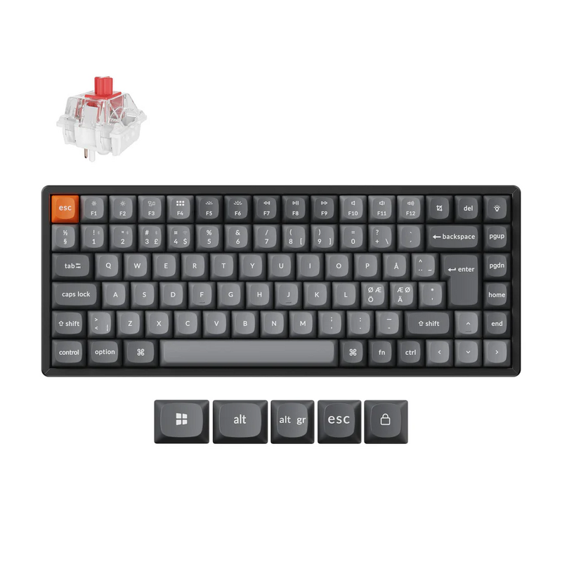 Product Image for Keychron K2 MAX Wireless Tri-Mode Hot Swap QMK/VIA Keychron Super Red