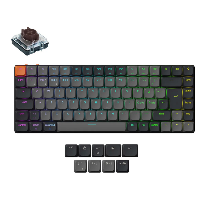 Product Image for Keychron K3v3 RGB Aluminium Hot Swap QMK Keychron Low Profile 2.0 Brown