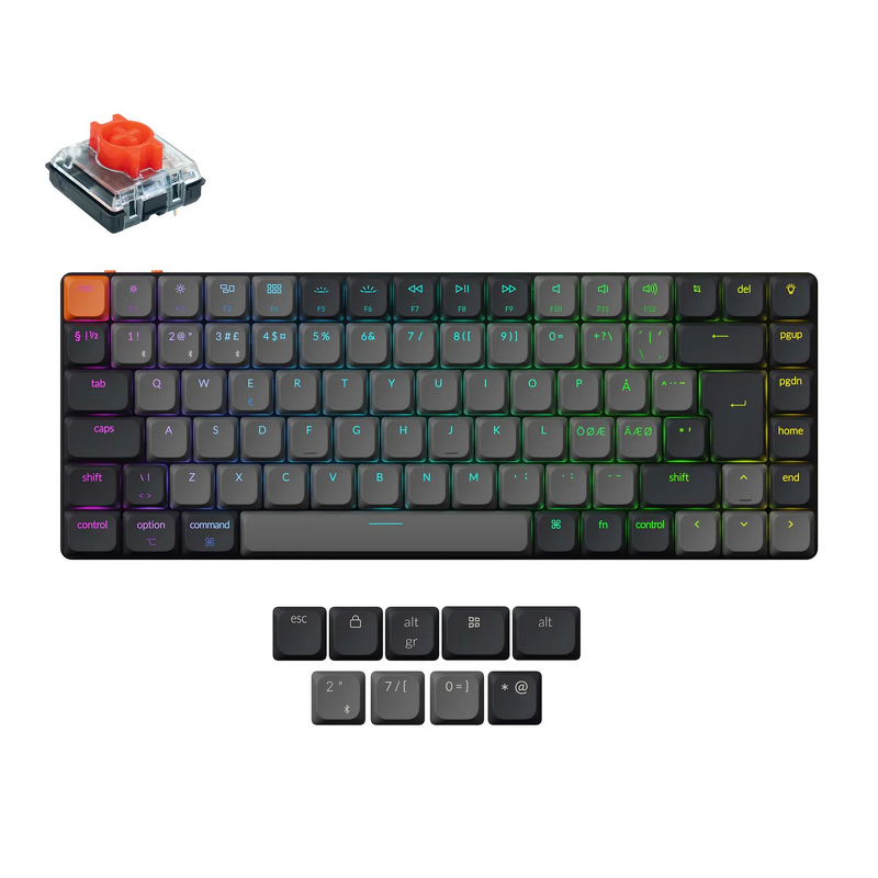 Product Image for Keychron K3v3 RGB Aluminium Hot Swap QMK Keychron Low Profile 2.0 Red