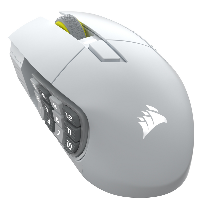 Product Image for Corsair Scimitar Elite Wireless SE Gaming Mouse / 33000 DPI / Optical - White