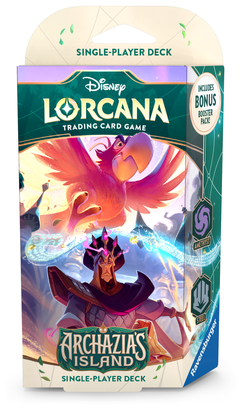 Product Image for Lorcana Archazia’s Island Starter Deck Amethyst/Steel