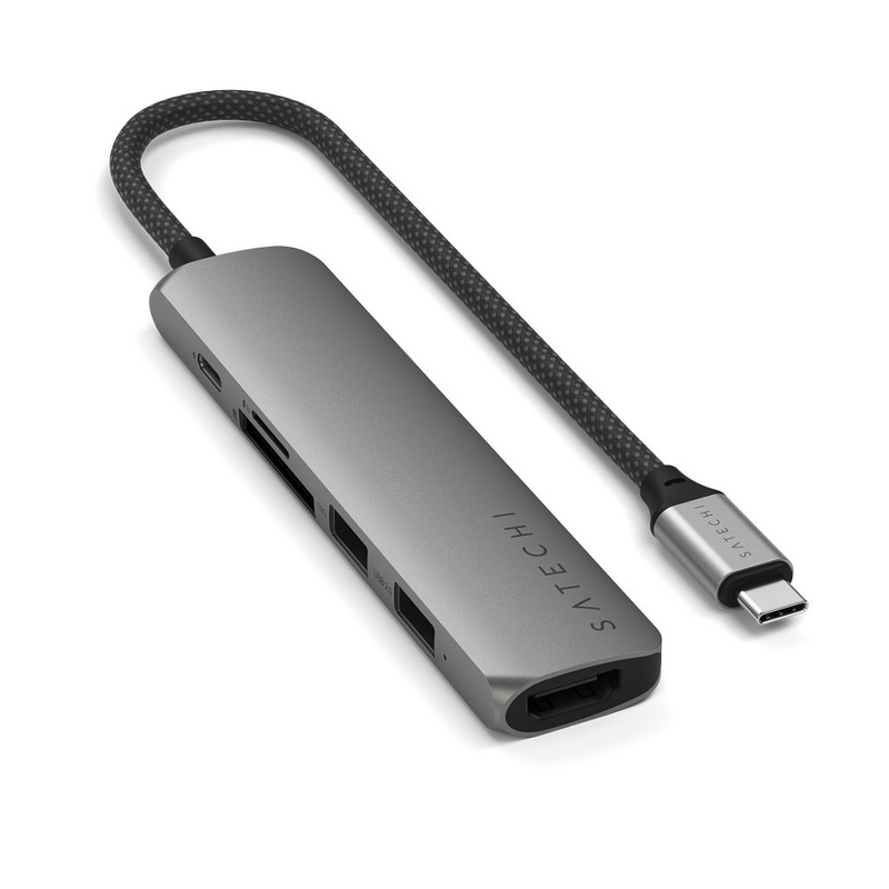 Product Image for Satechi 6-in-1 USB-C Slim Multiport Adapter
