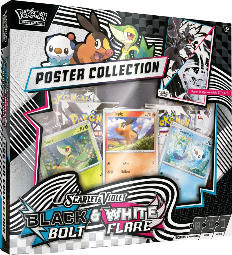 Product Image for Pokemon Scarlet & Violet 10.5: Black Bolt & White Flare Unova Poster Collection