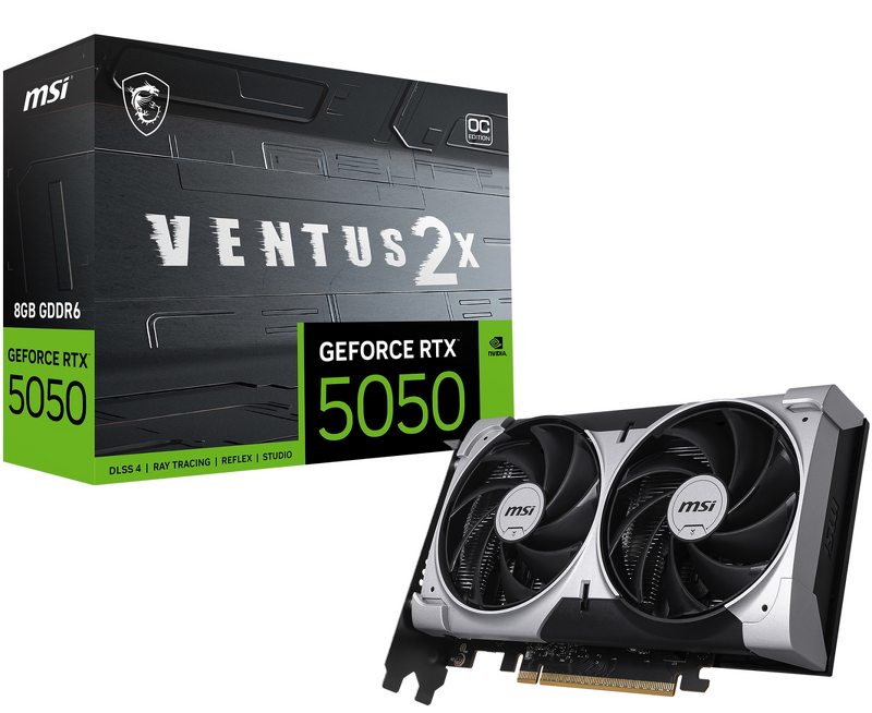 Product Image for MSI GeForce RTX 5050 8G VENTUS 2X OC
