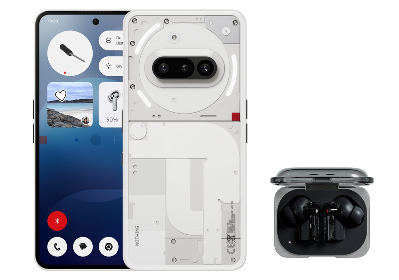 Product Image for Nothing Phone (3a) 8/128GB + Nothing Ear (a) - Vit