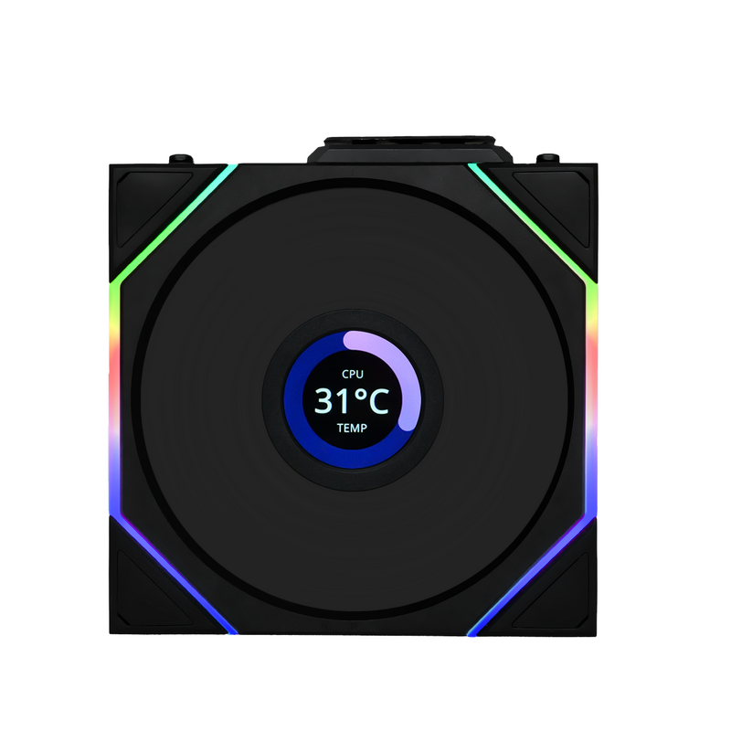 Product Image for Lian Li UNI FAN TL Wireless / LCD / Reverse / 120mm - Svart