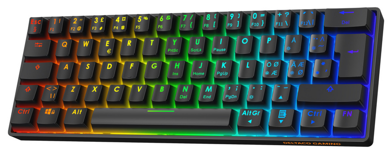Product Image for Deltaco gaming DK470 60% Mechanical Keyboard / Lubed Hot-Swap KTT Switches