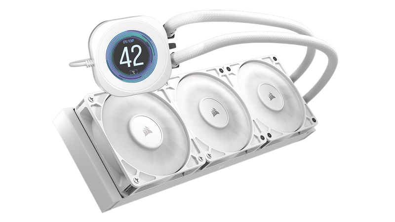 Product Image for Corsair Nautilus 360 RS LCD Liquid CPU Cooler / 360mm - Vit