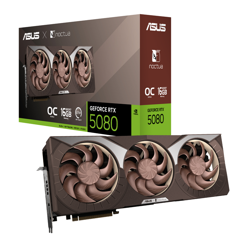 Product Image for ASUS GeForce RTX 5080 16GB Noctua OC Edition