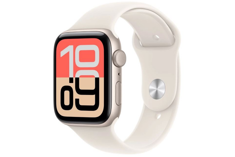 Product Image for Apple Watch SE 3 GPS 44mm Starlight Aluminium Case med Starlight Sport Band - S/M