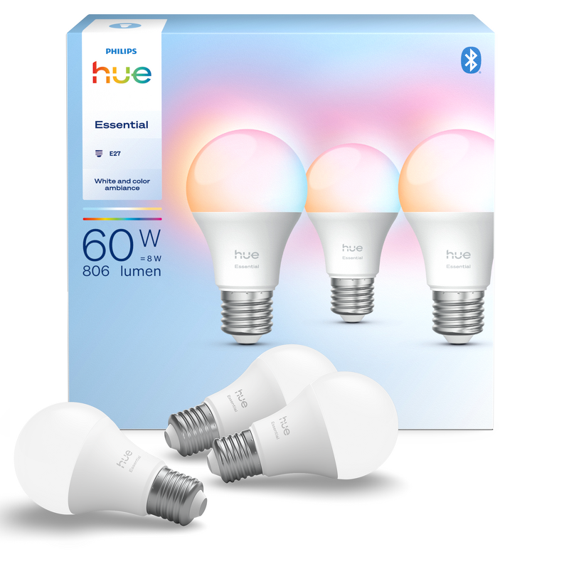 Product Image for Philips Hue E WCA 806 A60 E27 3P EU