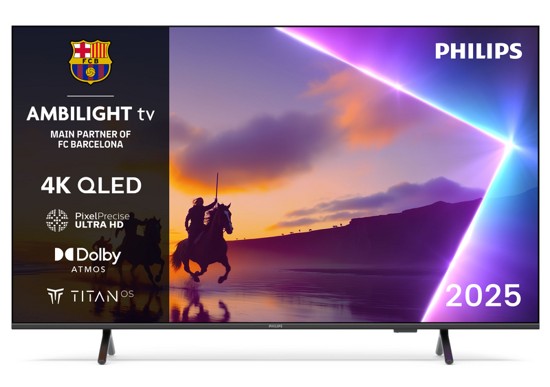 Product Image for Philips 55" 55PUS8550/12 QLED Smart Ambilight TV (2025)