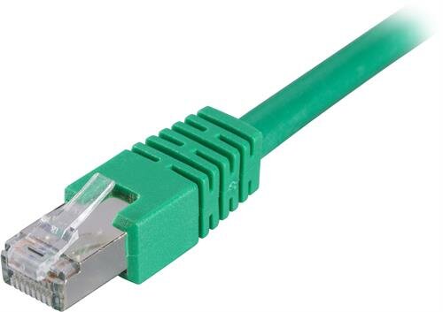 Deltaco FTP Cat6 Nätverkskabel / 1m – Grön