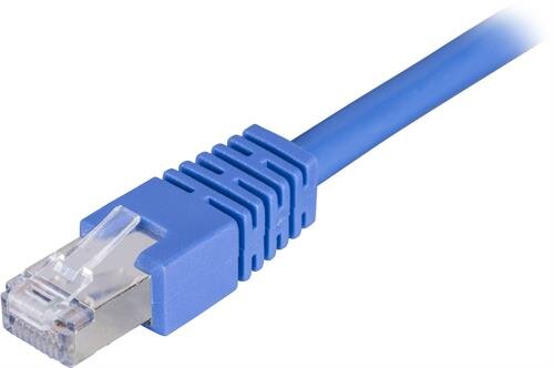 Deltaco FTP Cat6 Nätverkskabel / 0.5m – Blå