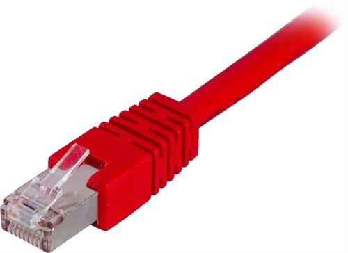 Deltaco FTP Cat6 Nätverkskabel / 0.5m - Röd