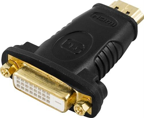 Deltaco HDMI-adapter HDMI hane till DVI-D hona