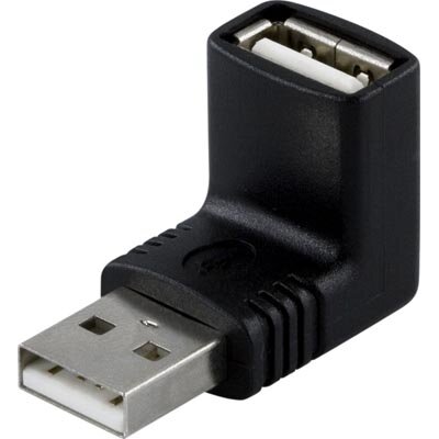 Deltaco USB-Adapter Vinklad (A ha -> A ho)